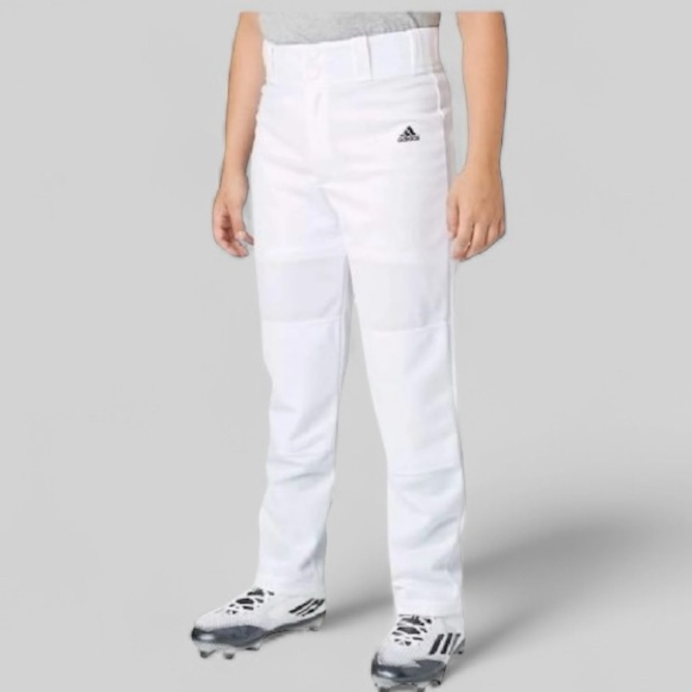 Adidas Boys Triple Stripe Open Bottom Baseball Pants